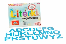 Alfabet Magnetyczny 5 cm - DUŻE Litery w kolorze błękitnym